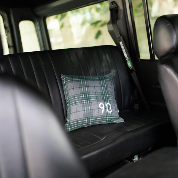 90 PILLOW CASE LAND ROVER DEFENDER GREY BLACK