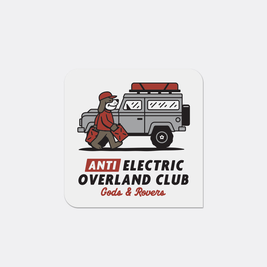 Anti Electric Overland Club Sticker