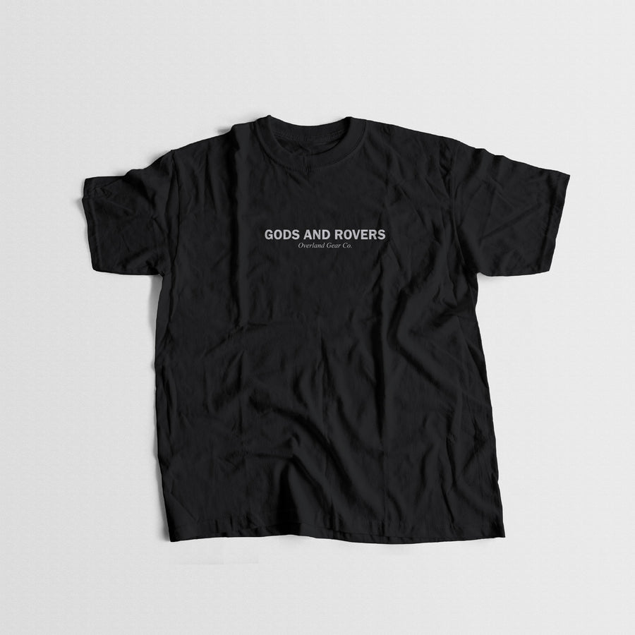 GODS AND ROVERS CLASSIC TEE BLACK