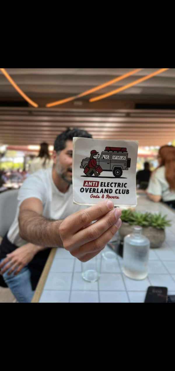 Anti Electric Overland Club Sticker