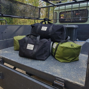 Heavy Duty Canvas Duffle Bag Black - 30L